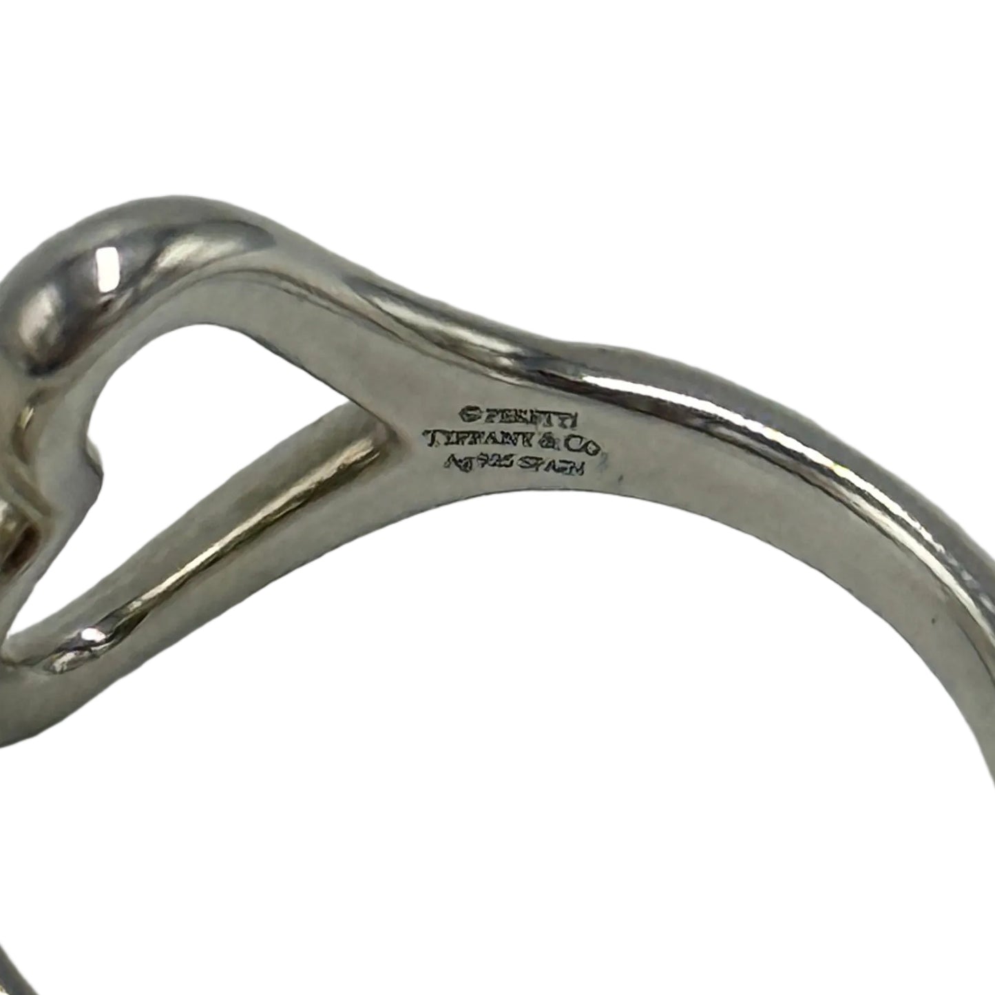 Tiffany & Company Elsa Peretti Open Heart Luxury Ring, Size: 6.5