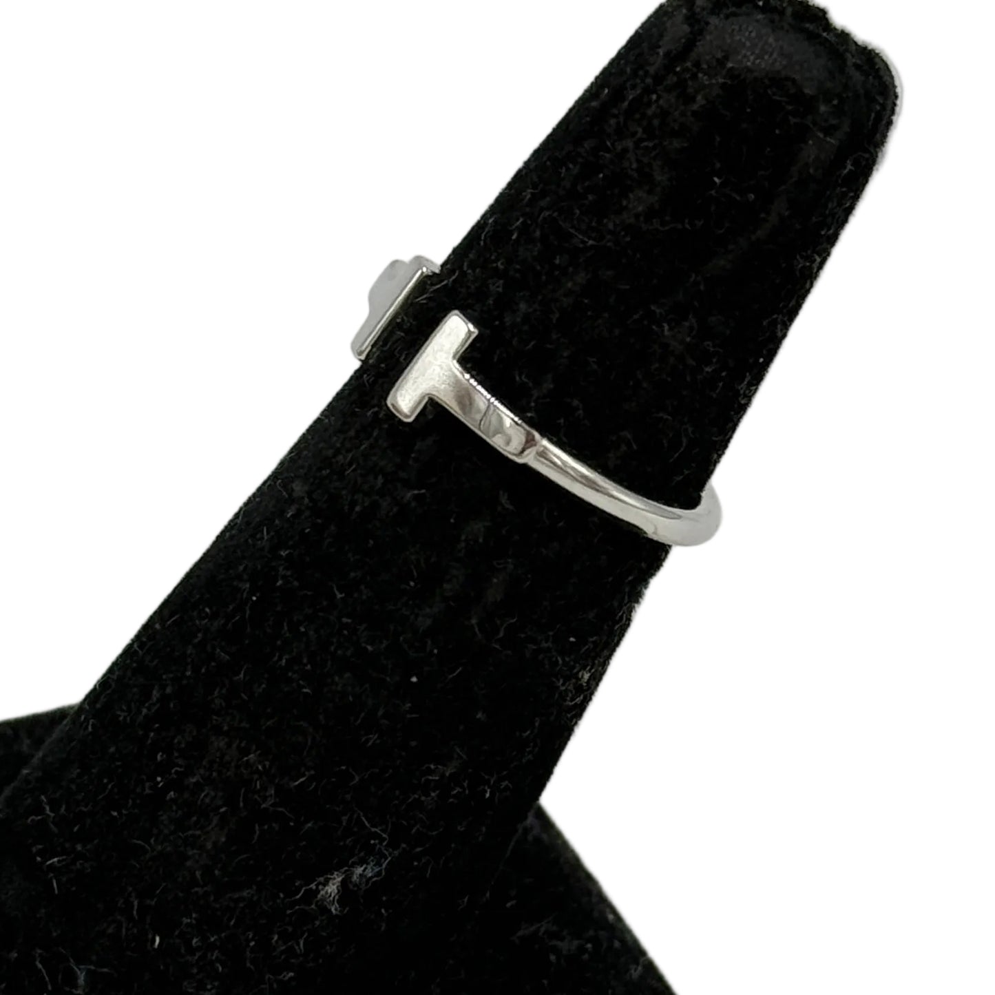 Tiffany & Company T Wire 18k Gold Luxury Ring , Size: 5.5