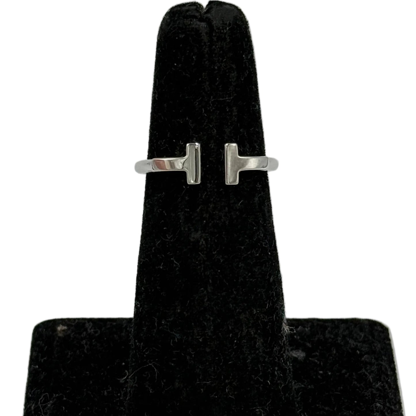 Tiffany & Company T Wire 18k Gold Luxury Ring , Size: 5.5