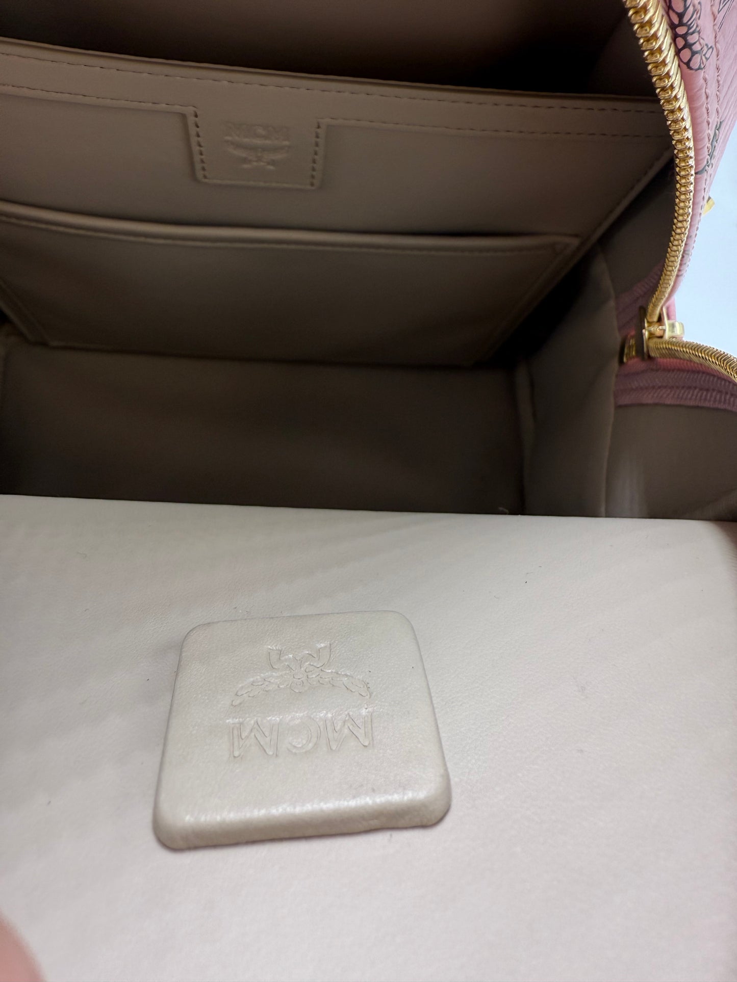 MCM Visetos Stark Side Studs Luxury Handbag / Backpack