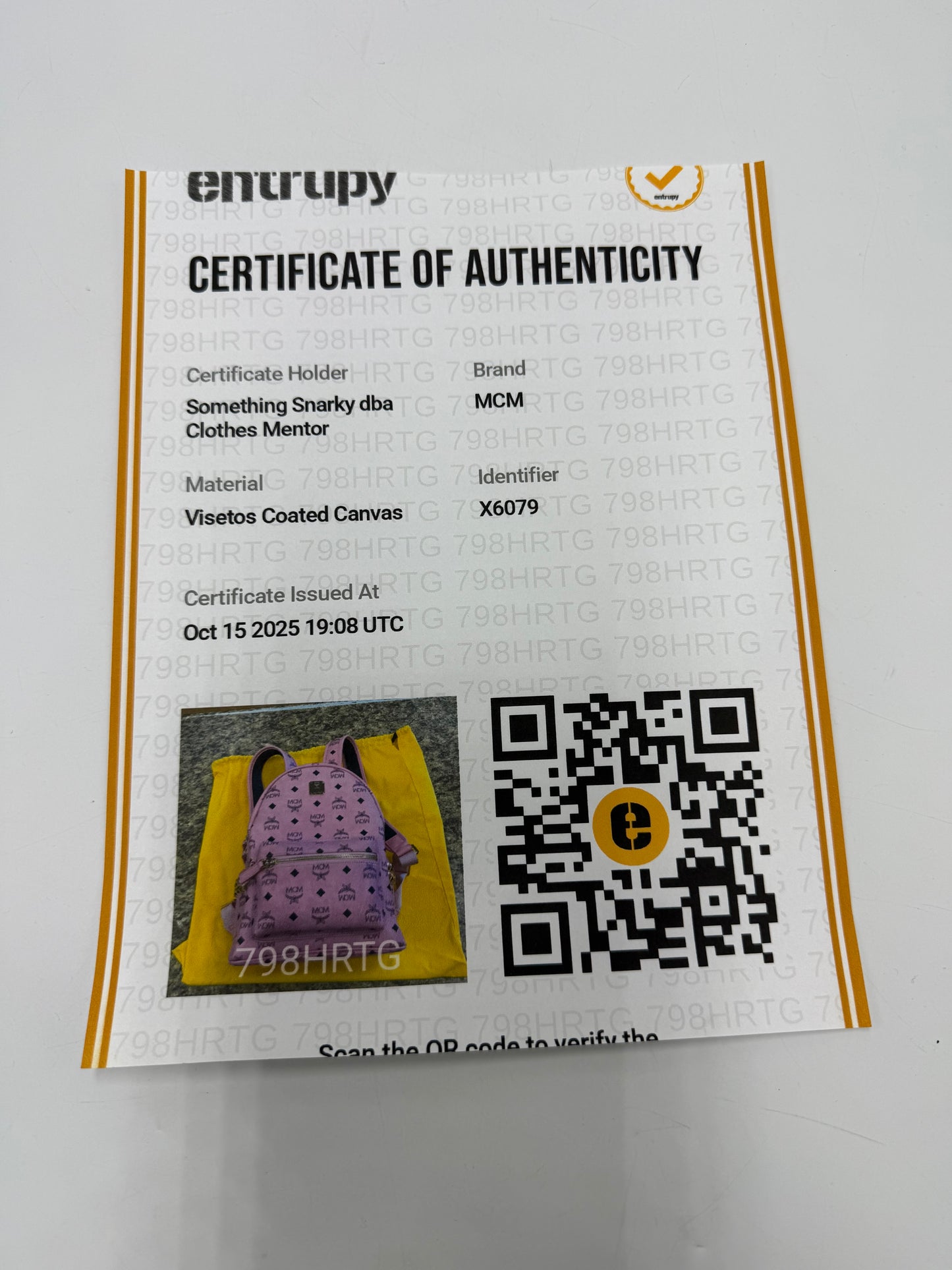 MCM Visetos Stark Side Studs Luxury Handbag / Backpack