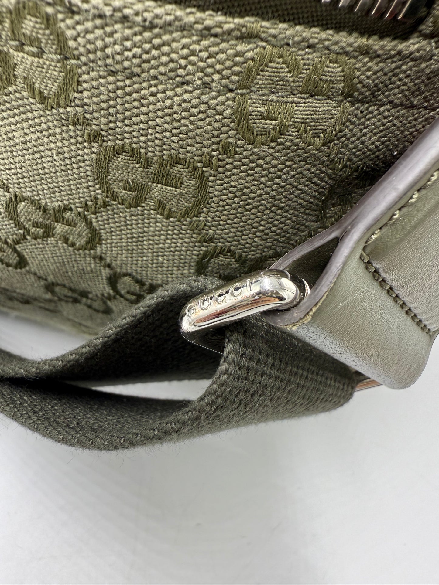 Gucci GG Canvas Large Luxury Designer Duffle / Weekender