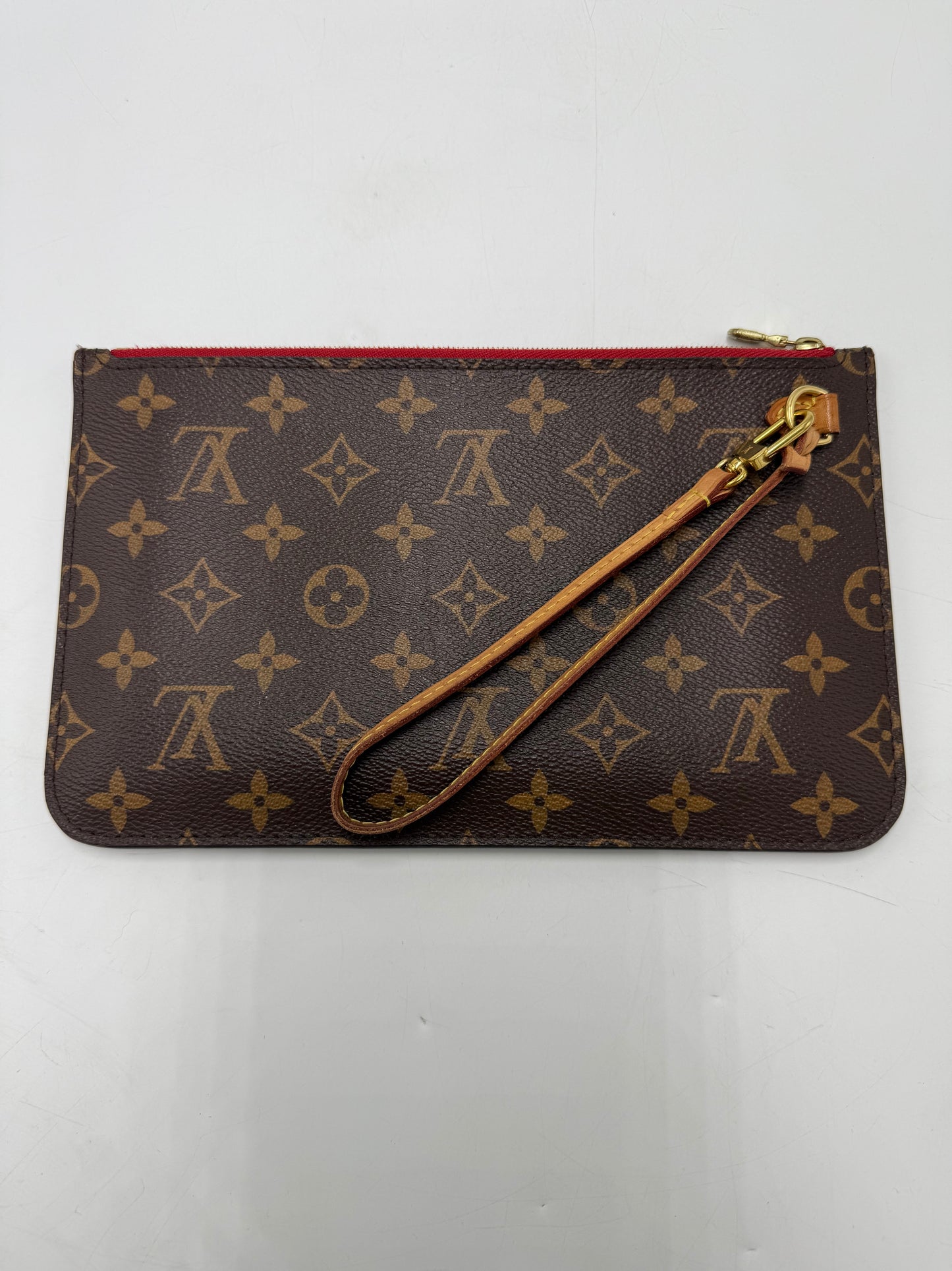Louis Vuitton Designer Neverfull MM Handbag w/ Pouchette