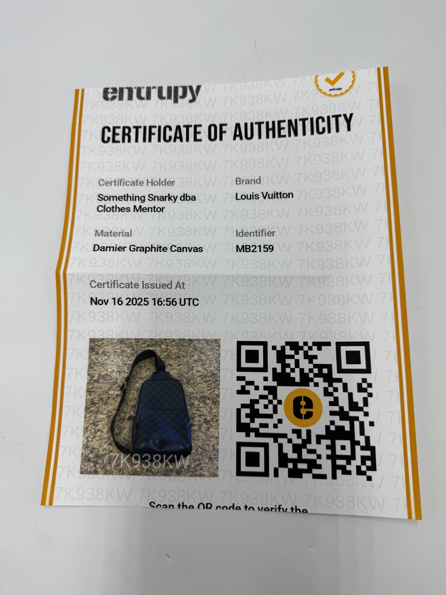 Louis Vuitton Avenue Slingback Luxury Designer Unisex Backpack