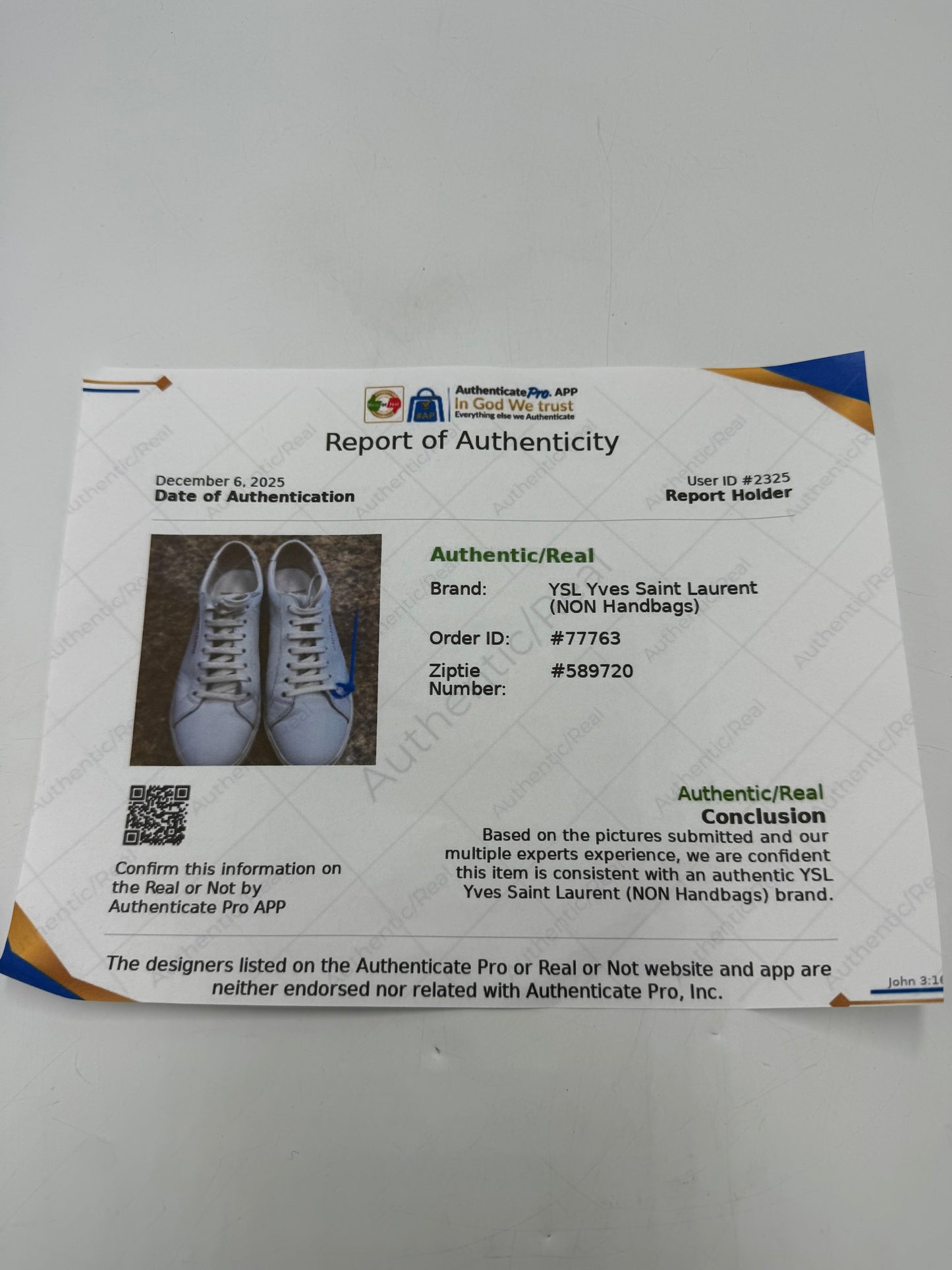 Yves Saint Laurent YSL Andy Luxury Sneaker Shoes, Size: 8.5