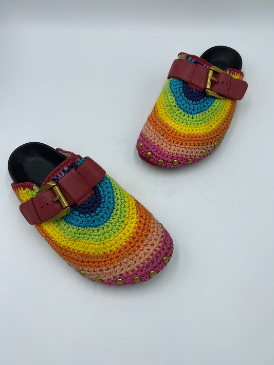 Kurt Geiger Rainbow Crochet Shoes Size: 9