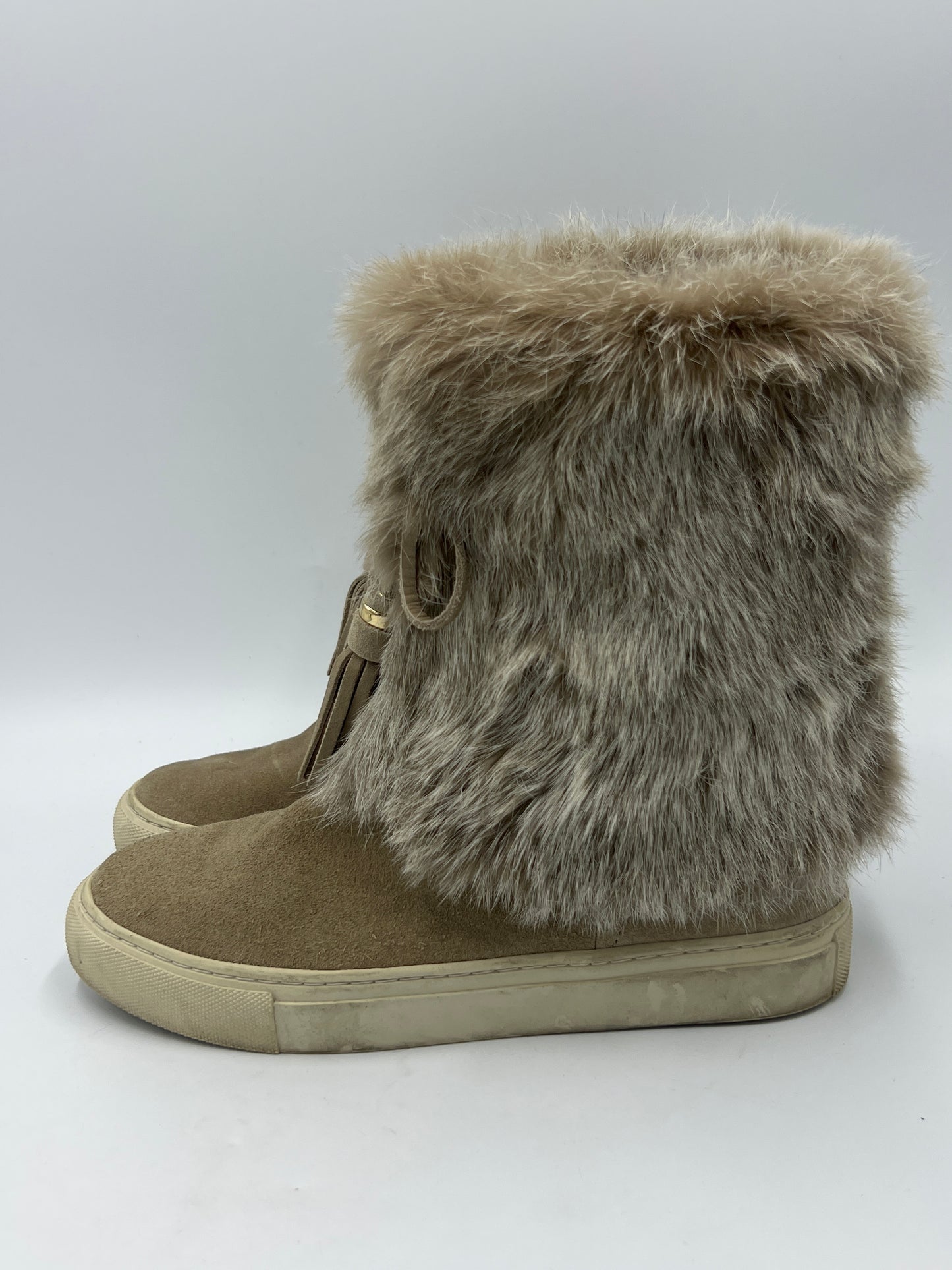 Tory Burch Angelica Rabbit Fur Boot  Size: 6