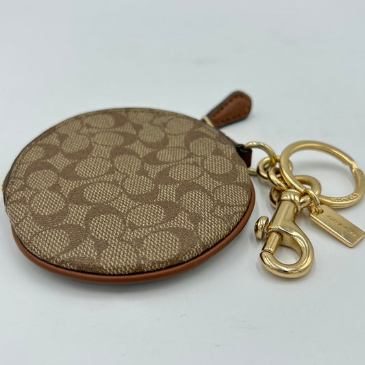 COACH Circular Coin Pouch Bag Charm