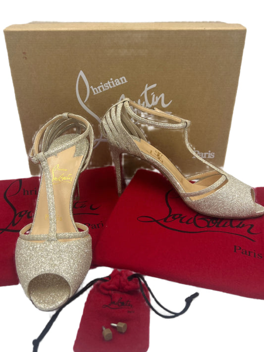 Like New! Christian Louboutin Patitta Luxury Designer Heels,  Sz. 5 / 35