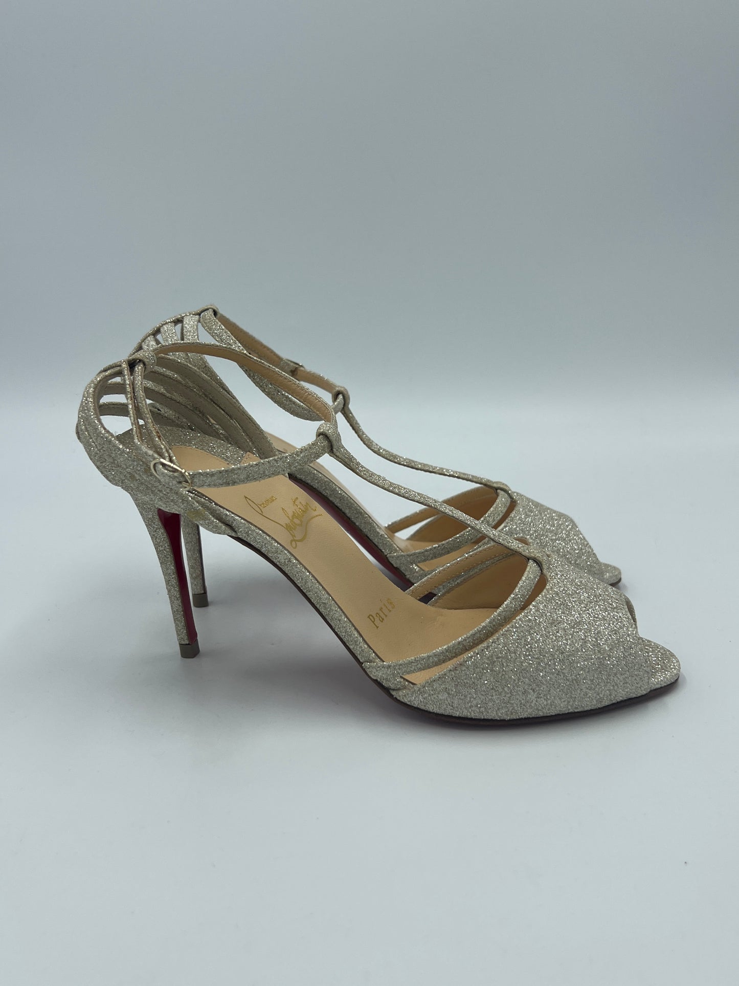 Like New! Christian Louboutin Patitta Luxury Designer Heels,  Sz. 5 / 35