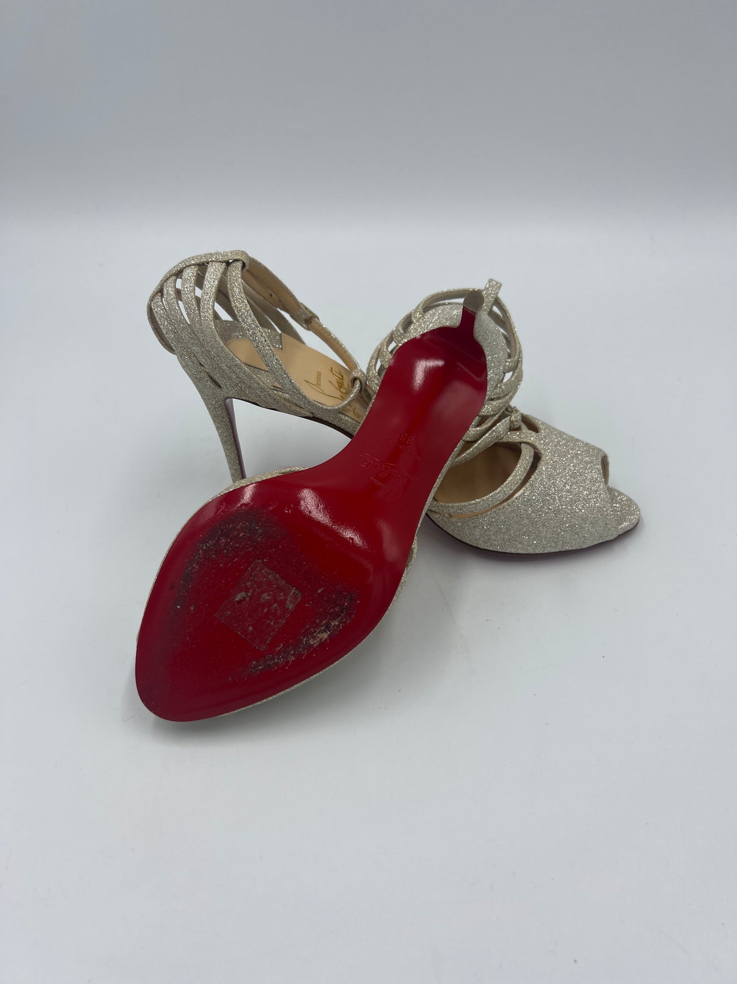 Like New! Christian Louboutin Patitta Luxury Designer Heels,  Sz. 5 / 35